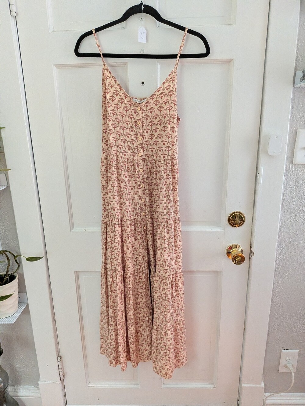 Patrons of Peace Boho Button Front Maxi Dress Size M - Picture 2 of 6